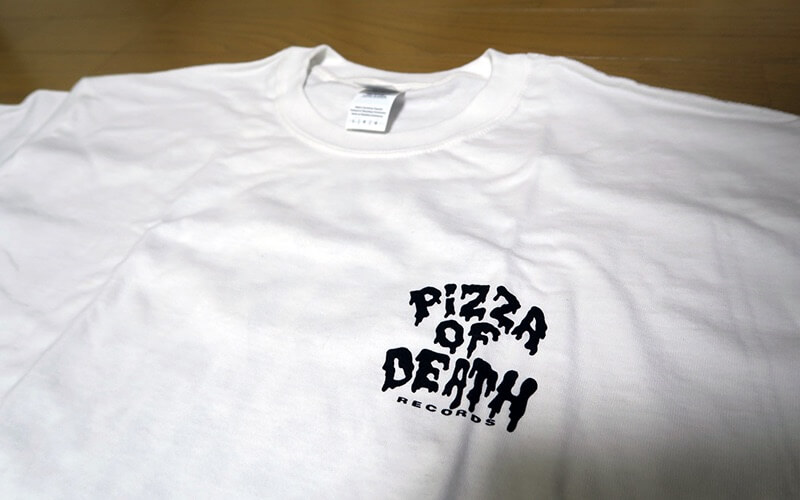 PIZZA OF DEATH OFFICIAL LOGO T-Shirt 白　L