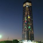 千葉ポートタワーのクリスマスイルミネーションの画像